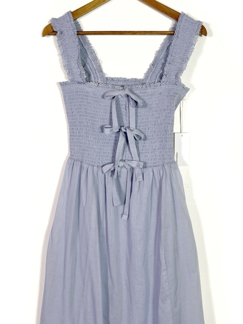 Reformation Darla Dress Mineral Blue - Picture 4 of 7